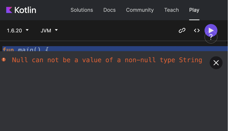 خطای null exception در کاتلین