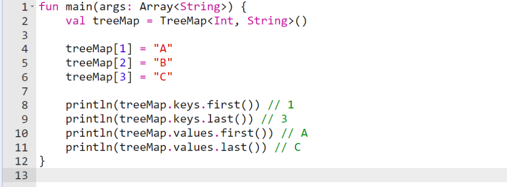 ایجاد درخت ها با TreeMap در کاتلین 